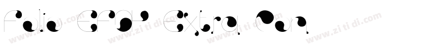 Folio EFOP Extra Con字体转换